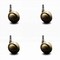 Service Caster 2.5 Inch Antique Metal Ball Caster - 7/16 Inch Grip Ring Stem - SCC, 4PK SCC-GR01S25-DCS-WA-71678-4 - alternate 1